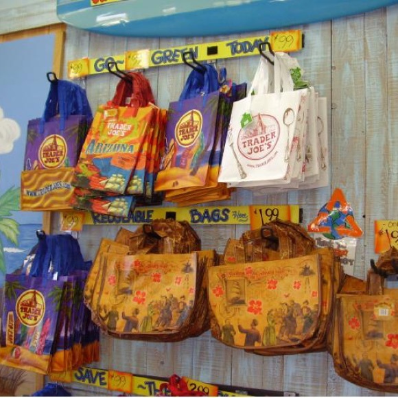 Trader Joe’s Reusable Grocery Tote Bag Nocturn - Picture 4 of 6